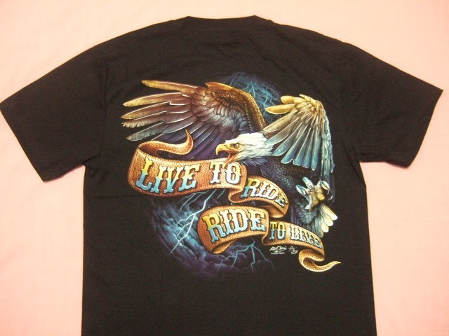 横浜最新 LIVE TO RIDEイーグル♪夜光Ｔシャツ L 送料220円A3z_画像4