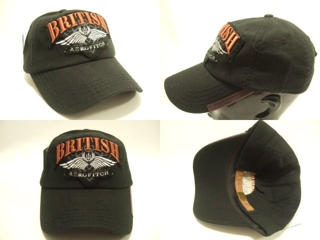 横浜最新コレクション BRITISH♪魅惑のキャップ 黒 メンズレディース 送料300円帽子野球帽22kz_画像6