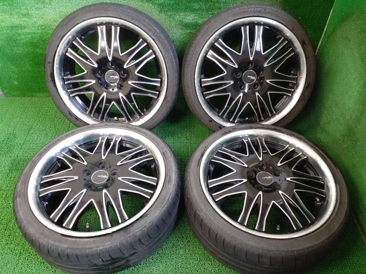 アネーロコラソン 19×8 19×9 PCD114.3 245/35 夏タイヤ付 4本 売切
