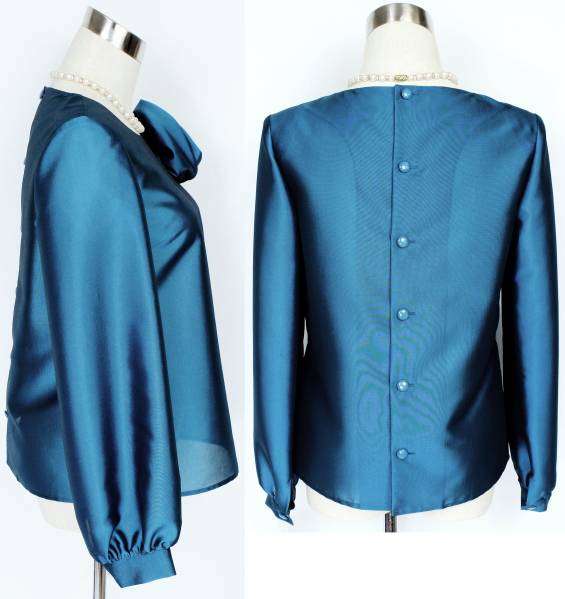  new goods 36300 jpy lapi-n blouse 9 number blue wedding clothes equipment party lady's setup . with corsage 40 fee 50 fee 60 fee 70 fee 