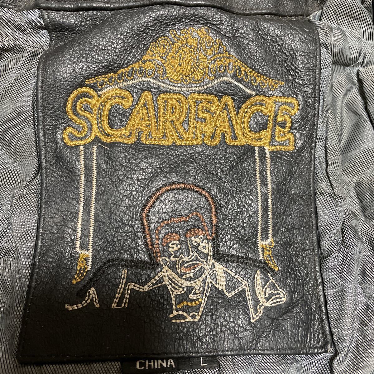 SCARFACE スカーフェイス レザージャケット レザージャンバー 革ジャン