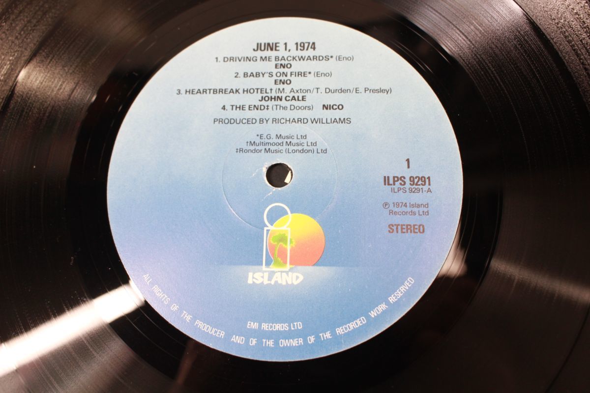 L03/LP/KEVIN AYERS JOHN CALE ENO NICO/JUNE 1, 1974/UK ISLAND/ILPS 9291_画像5