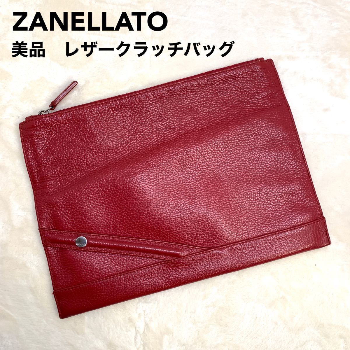 美品】ZANELLATO /ザネラート クラッチバッグ-