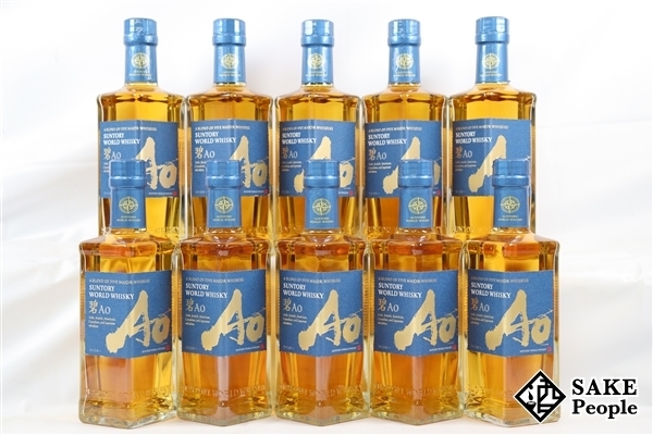 ◇注目! ウイスキー 10本セット サントリー ワールドウイスキー 碧 Ao 350ml 43% ジャパニーズ