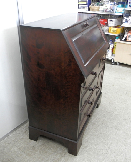 北海道民芸家具 ライティングビューロー 幅85.5cm 収納家具 書斎 北海道民芸家具 ライティングビューロー 幅85.5cm 収納家具 書斎