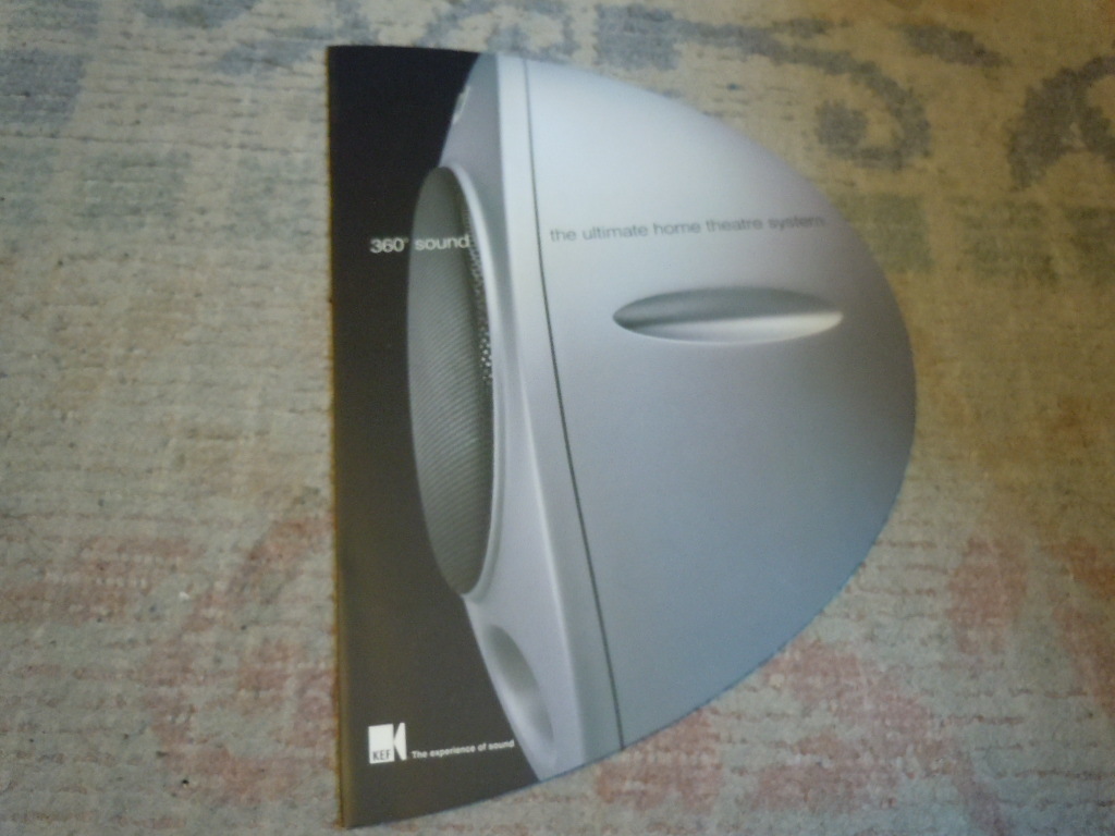 KEF*360 times speaker catalog 2001 year about *HTS2001*PSW2000*KMS2002*KHT2005