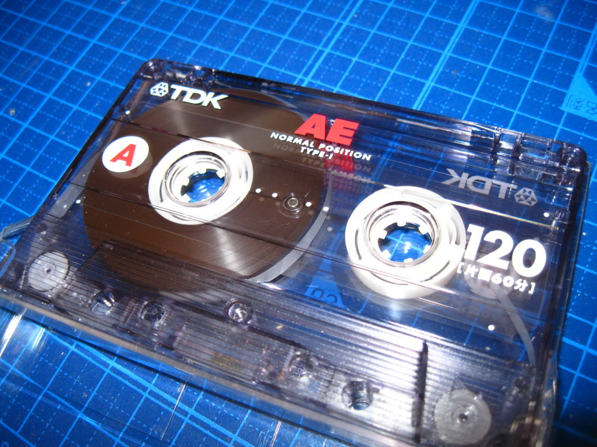 使用済み 中古 カセットテープ　TDK　AE120　　ノーマル 　Type1　　120分 1本 爪あり　No.7816_画像1