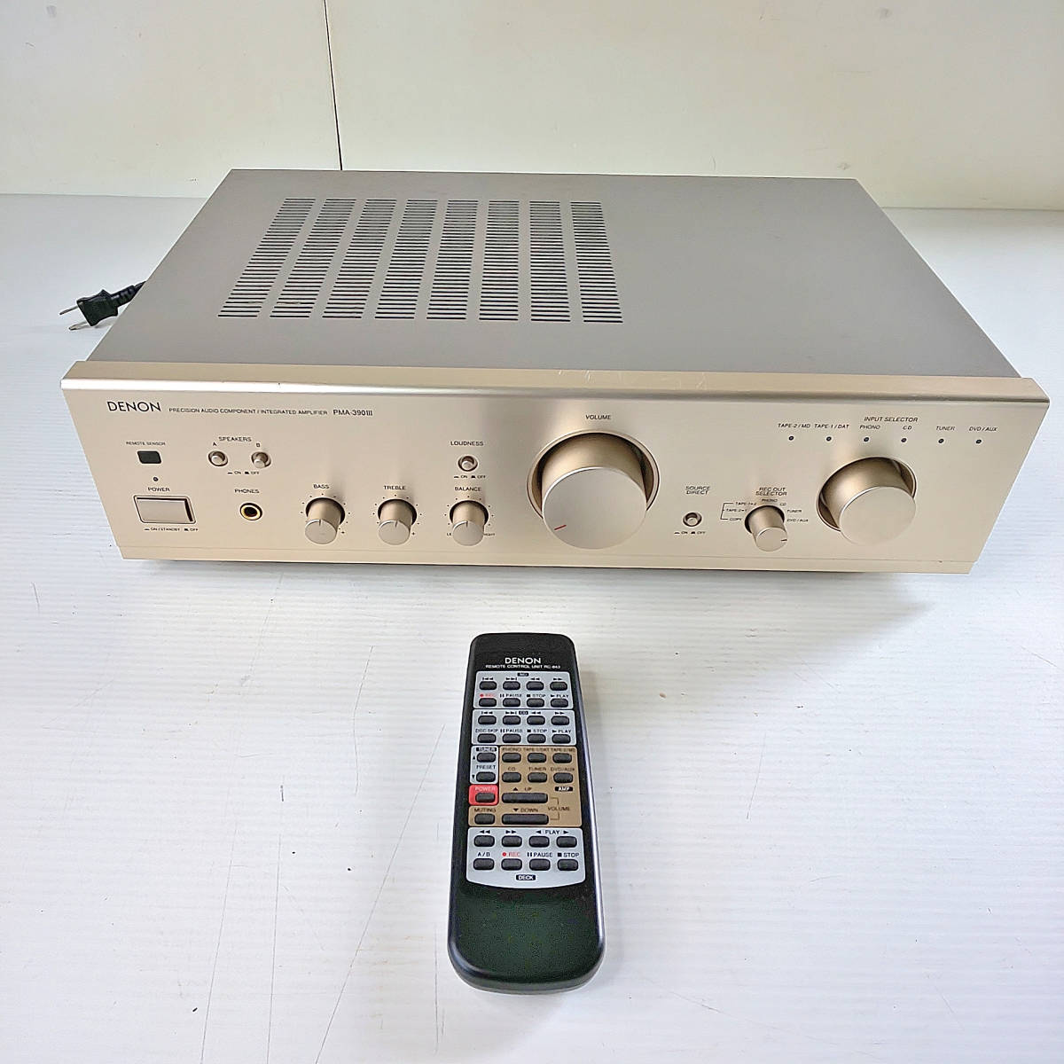 DENON・プリメインアンプ・PMA-390Ⅲ / 1998年頃~・リモコン付