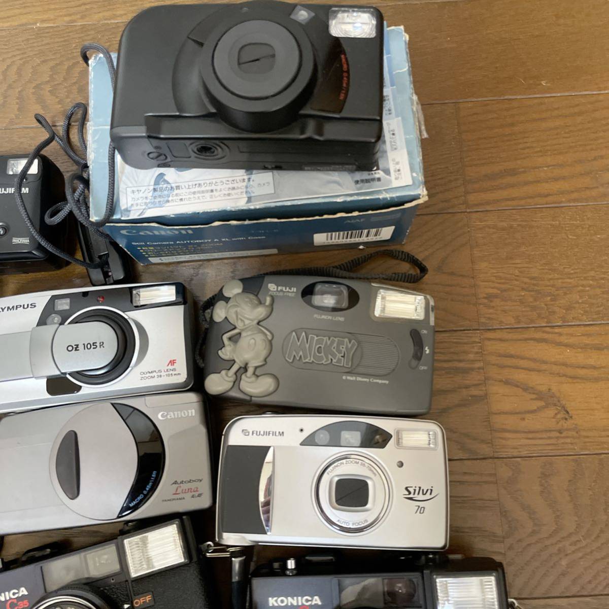 【１円スタート】ジャンク　コンパクトフィルムカメラまとめて23台　Canon/Pentax/OLYMPUS /コニカ /MINOLTA _画像4