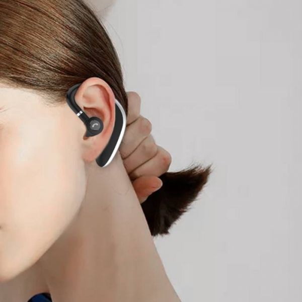 Bluetooth 5.0 ワイヤレス イヤホン ヘッドセット 生活 防水 片耳 ハンズフリー 両耳対応 高音質 耳掛け 耳かけ 軽量 送料無料 白 ホワイト_画像8