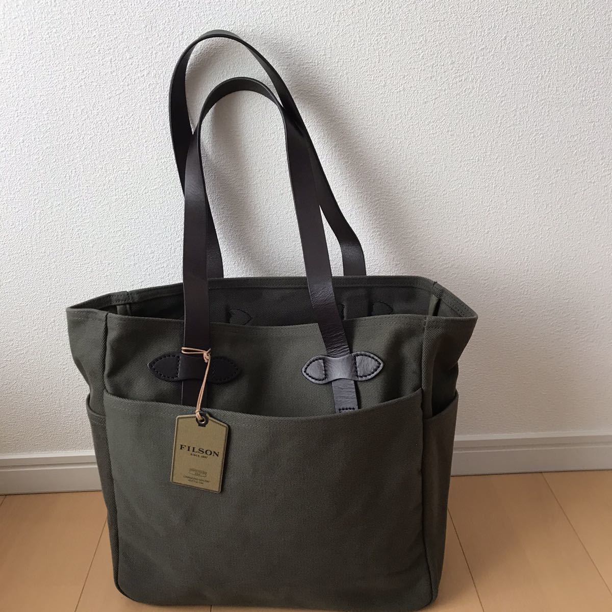 美品 FILSON フィルソン TOTE BAG WITHOUT ZIPPER トートバックウィズ
