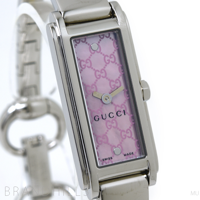 グッチ 腕時計 レディース Gライン ピンクシェル文字盤 GUCCI YA109530