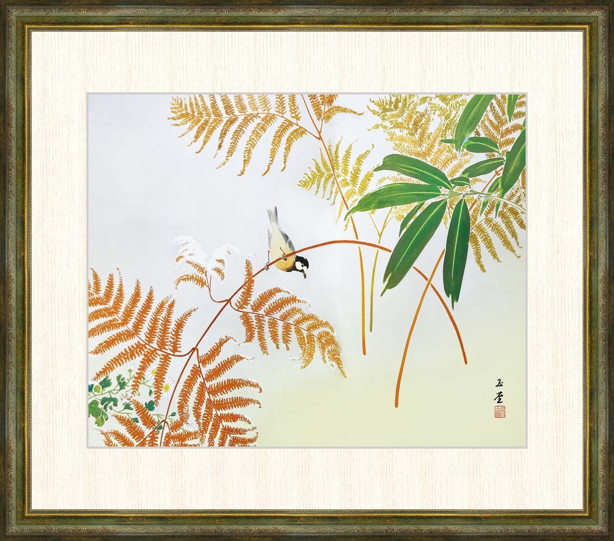 高精細デジタル版画 額装絵画絵画 川合玉堂作 「筏」 F8 - 通販