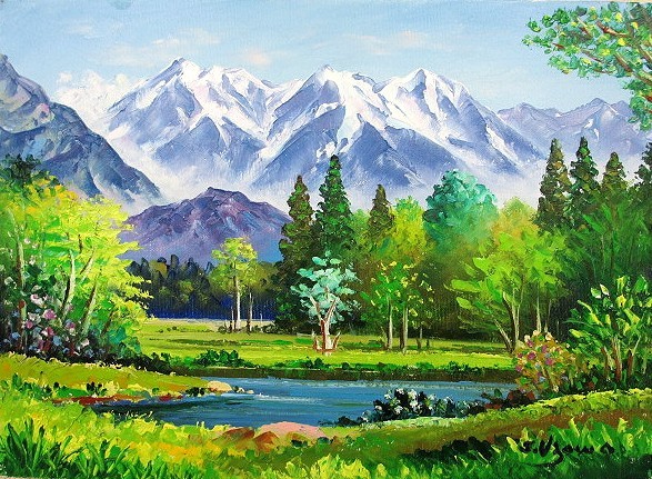 定番商品ヤフオク! - 油彩画 洋画 (油絵額縁付きで納品対応可) M4号