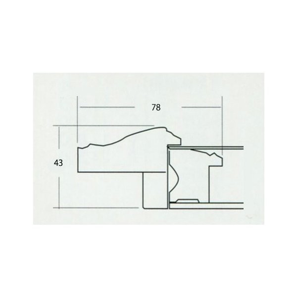 額縁　油彩 油絵用額縁　正方形の額縁　マクーテ　(8120)　サイズSM　S0号_画像4