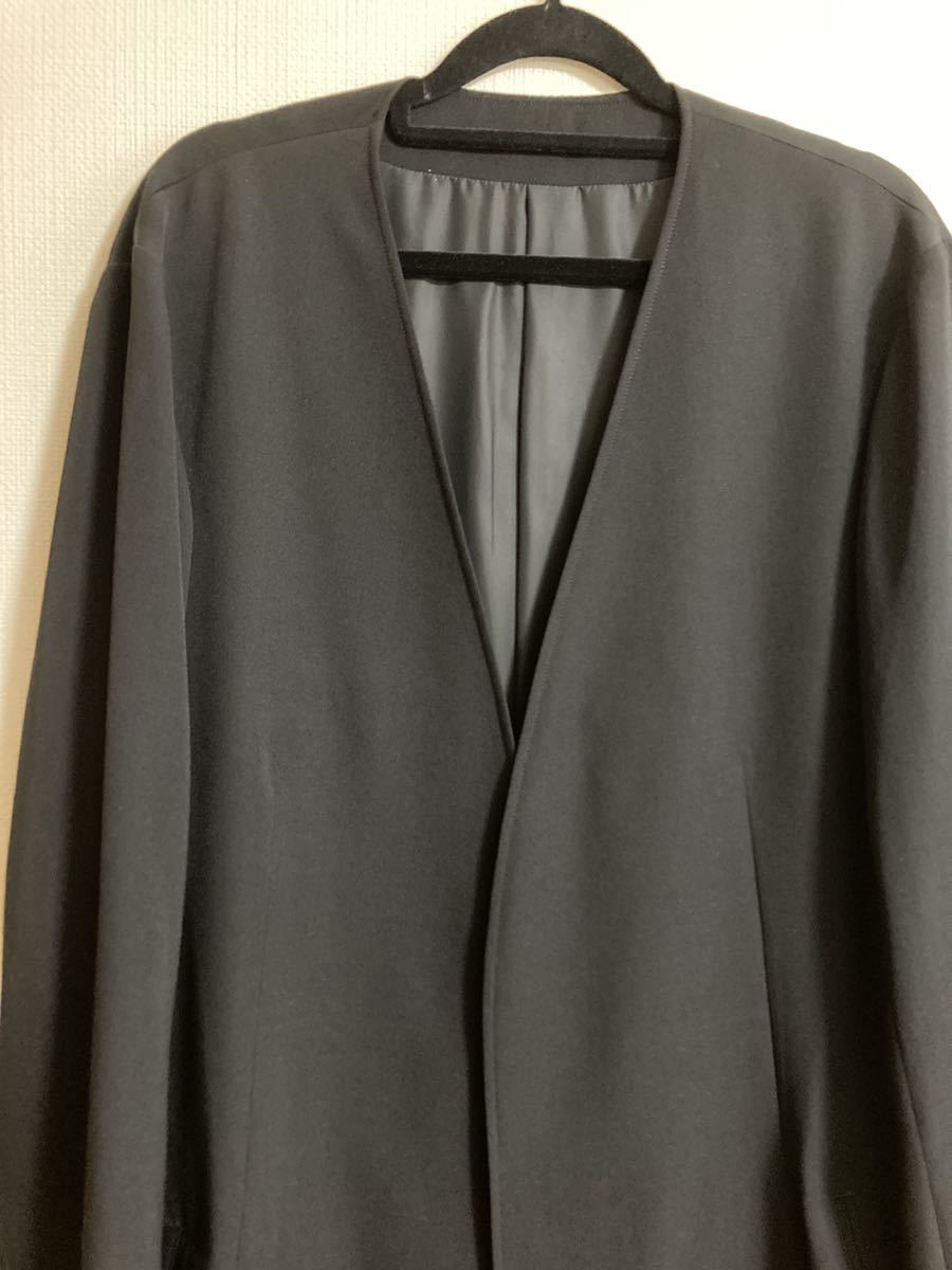 Yohji Yamamoto シワギャバ ノーカラージャケット www.lram-fgr.ma