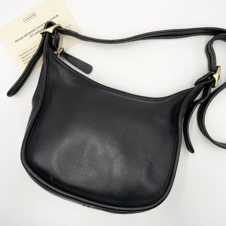 美品 OLD COACH オールドコーチ マシューショルダーバッグ ゴールド