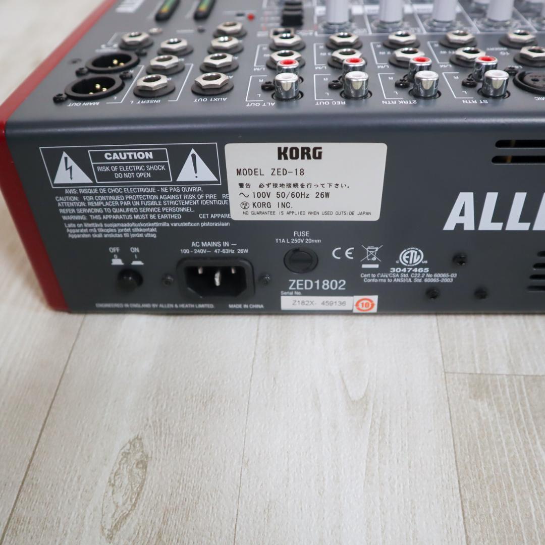 ALLEN&HEATH ZED18 ZED-18 ZED1802/X マルチパーパスミキサー