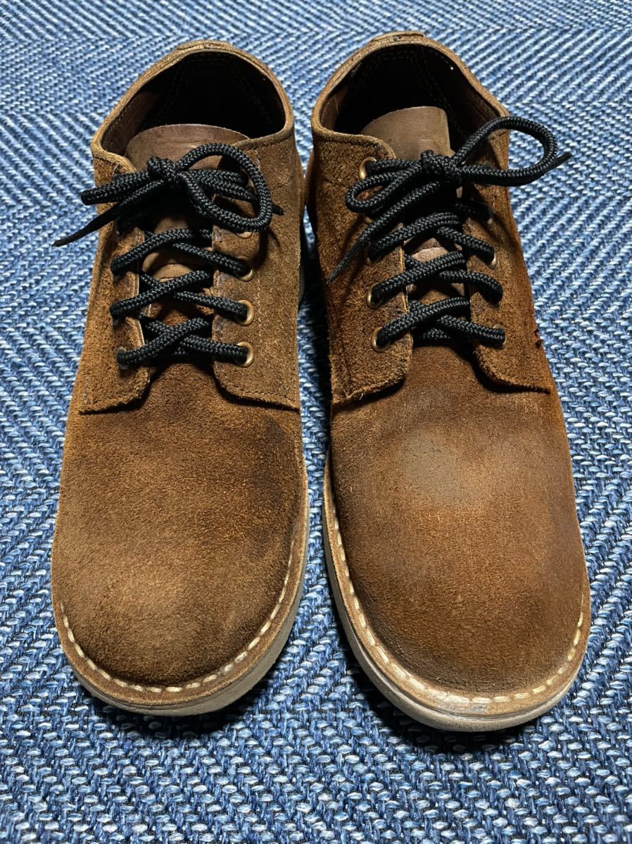 ハソーン Hathorn オックスフォード ラフアウト 茶系色 WHITES