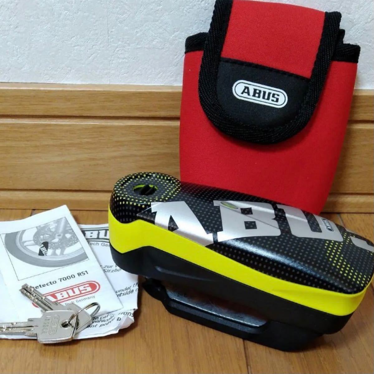 SALE／68%OFF】 ABUS ディスクロック Detecto7000 RS1 logo yellow 