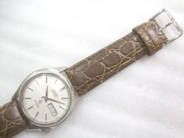 1979年モデルビックサイズセイコーシルバーウェーブクオーツ腕時計動品　S319