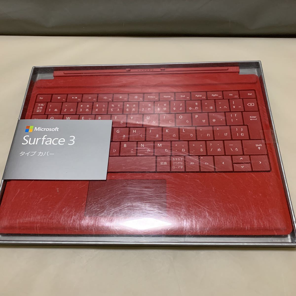 Z9321 Microsoft Surface 3 タイプカバー レッド　A7Z-00071