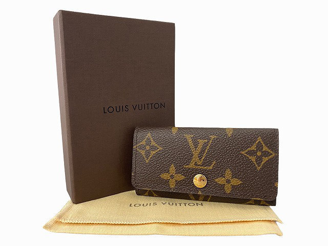 美品 LOUIS VUITTON ルイ ヴィトン モノグラム ミュルティクレ4 4連