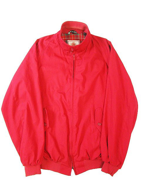 D) 英国製 BARACUTA バラクータ G9 ハリントンジャケット 42 レッド