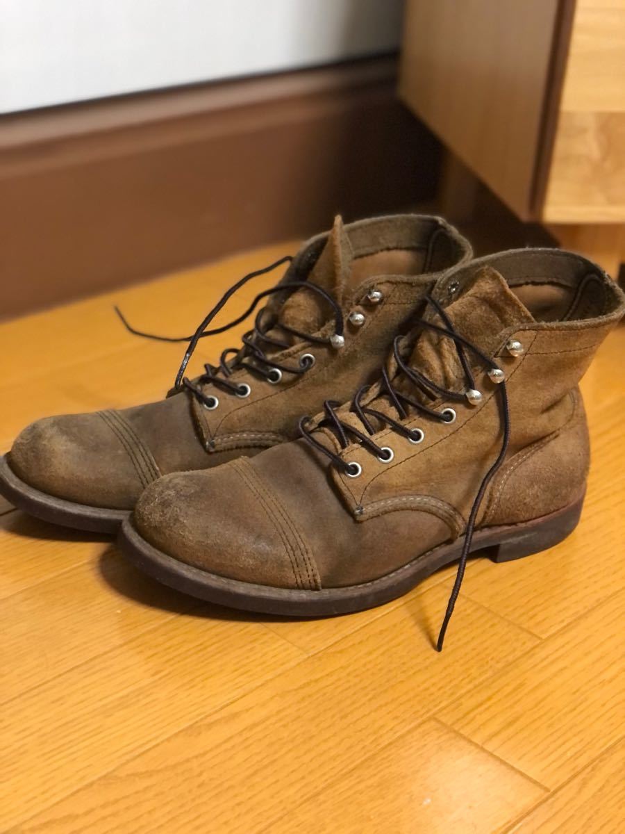 RED WING レッドウィング プレーントゥ アイアンレンジ ブーツ　スエード　8113