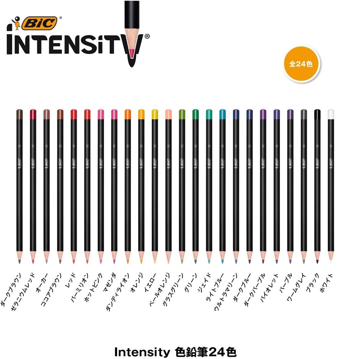 送料無料 色鉛筆 Intensity 24色 Bicジャパン ITS-WDCCPPK24/1325ｘ３個セット/卸_画像8