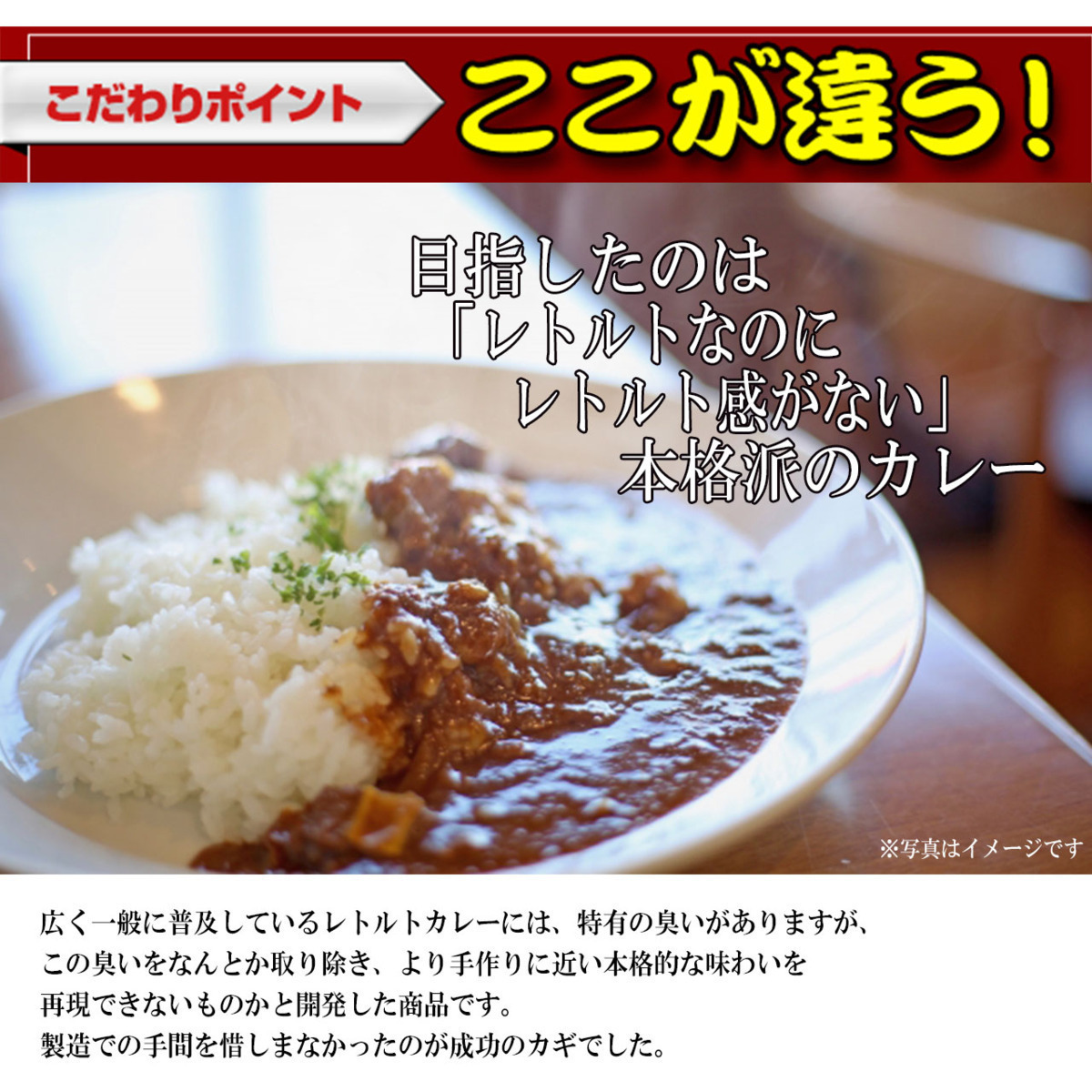 同梱可能 レトルトカレー お肉屋さんのビーフカレー 1人前220g キンリューフーズｘ２食セット/卸_画像5