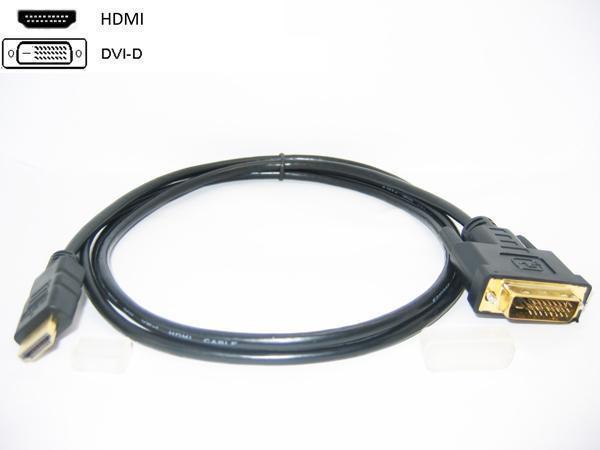 送料無料 DVI-D to HDMI 1.8m　極細金メッキケーブルDVHD-18GS 変換名人/4571284886629_画像2