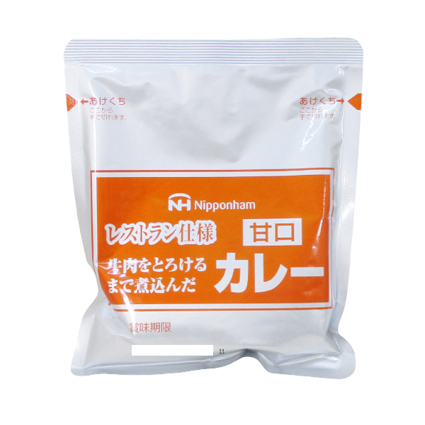 同梱可能 レトルトカレー レストラン仕様カレー 日本ハム 甘口ｘ４食セット_画像1