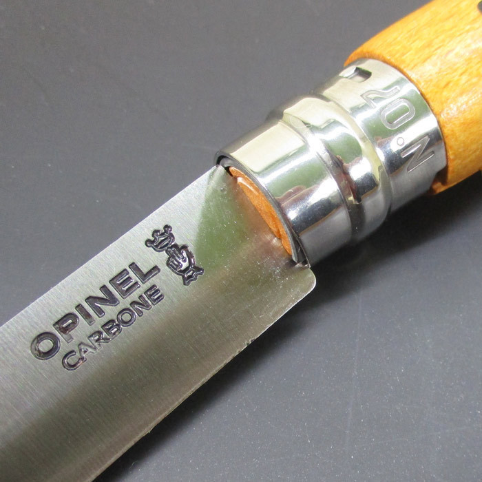 同梱可能 オピネル（OPINEL）フォールディング ナイフ 刀身/ハイカーボンスチール ハンドル/ブナ No.07 フランス製 正規品_画像10