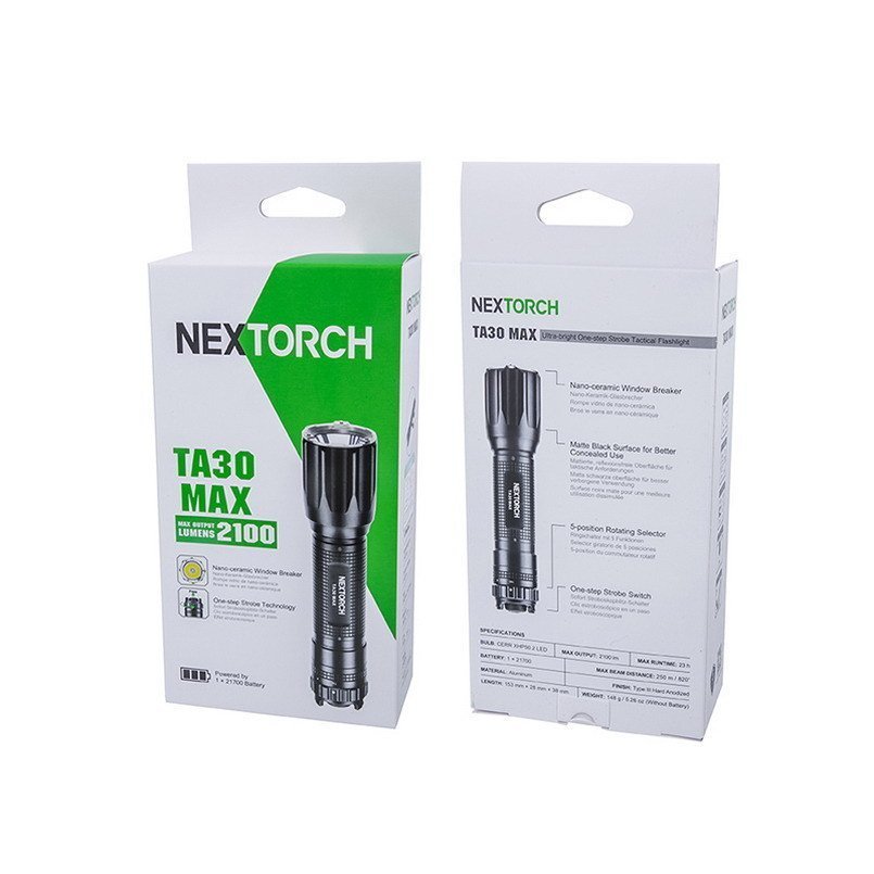 懐中電灯 フラッシュライト TA30MAX FLASH LIGHT USBケーブル充電 NEXTORCH ネクストーチ 2100ルーメン 代金引換便不可_画像6