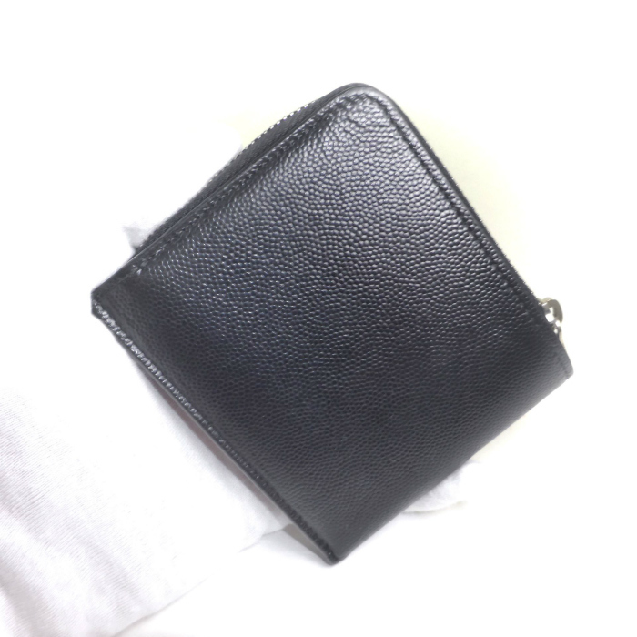 天然石ターコイズ サンローランパリ ジップウォレット 二つ折り財布