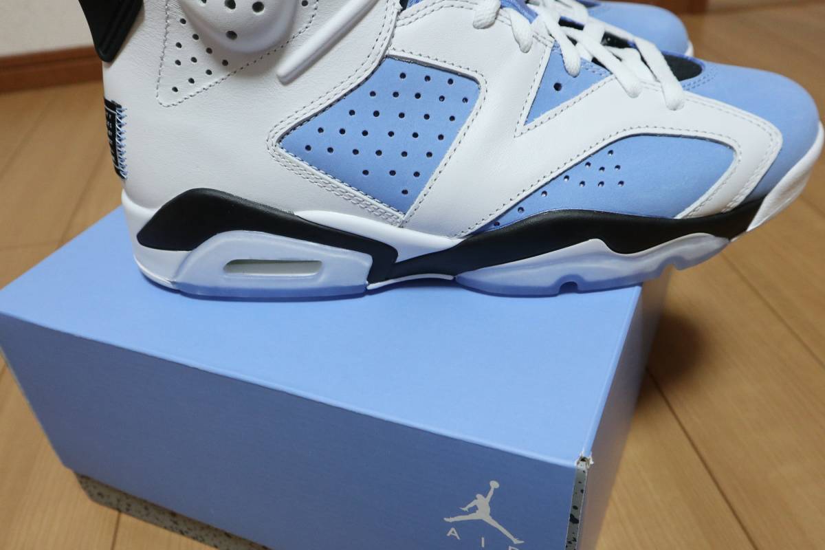 新品☆NIKE AIR JORDAN 6 RETRO UNC ナイキ エアジョーダン 6 ユニバーシティ ブルー☆27.5cm_画像5