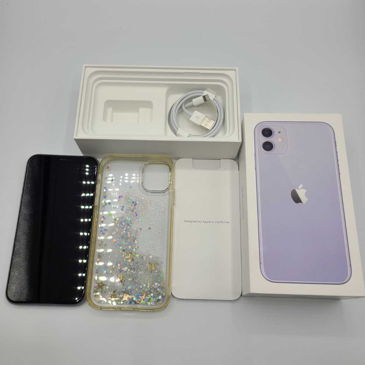 iPhone 11 パープル 紫 64GB バッテリー95% 完動品 送料込み 顔認証 