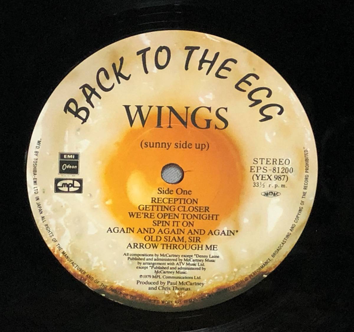 □3/LP-　WINGS　ウイングス *BACK TO THE EGG『バック・トゥ・ジ・エッグ/ジョン・ポール・ジョーンズ,ロニー・レイン～_画像5