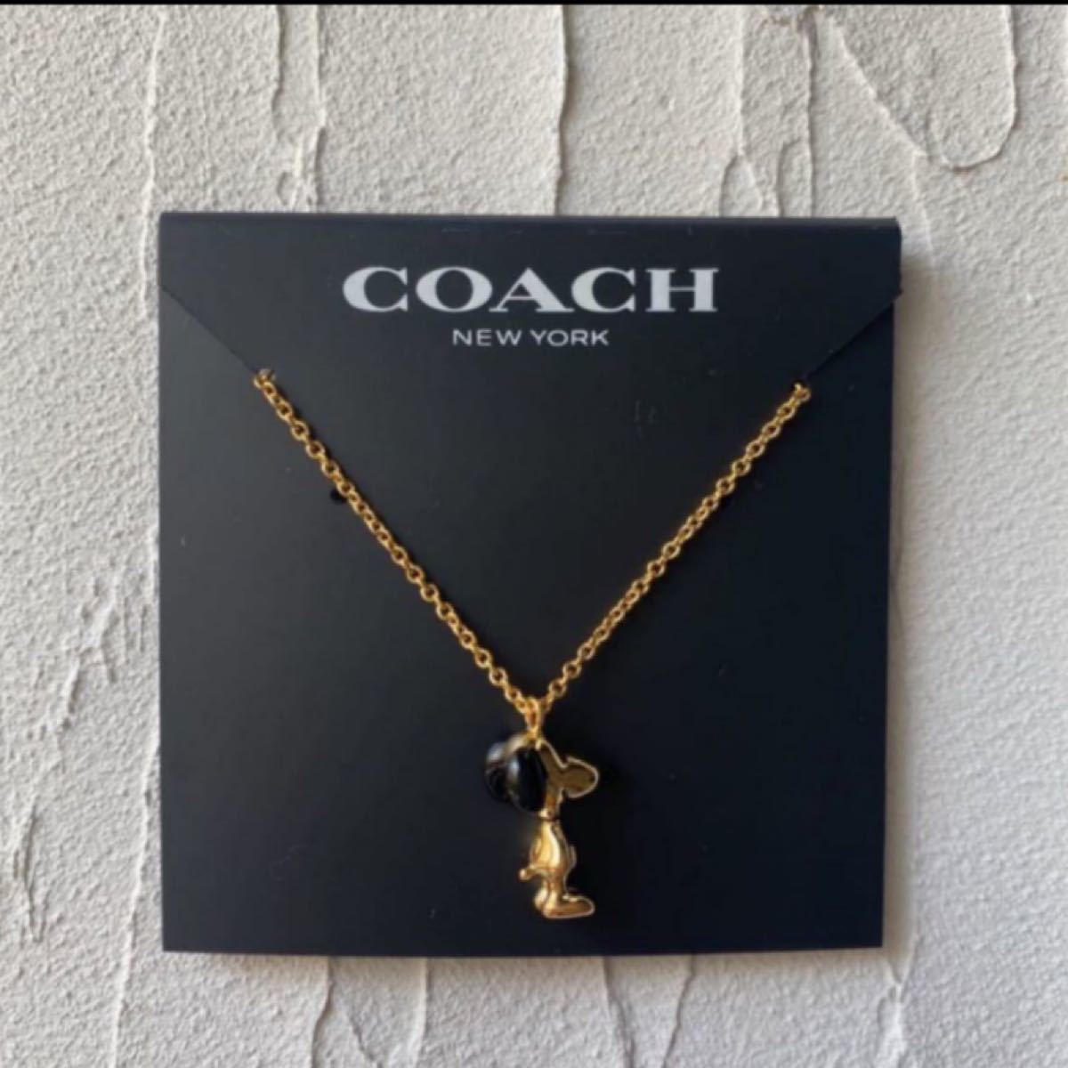 すぐ届く COACH x スヌーピー ペンダント ゴールド コーチ Coach X Peanuts スヌーピー ネックレス|Yahoo!フリマ