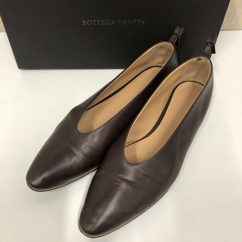 箱付き★ボッテガヴェネタ BOTTEGA VENETA フラットパンプス サイズ38 レディース 03_画像1