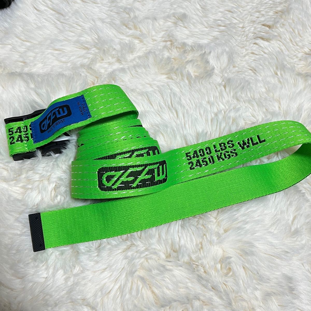 off-white ネオン グリーンベルト | contifarma.pe