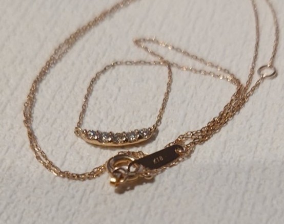 K18 ダイヤモンド ネックレス(¥14,000) sler.com.br
