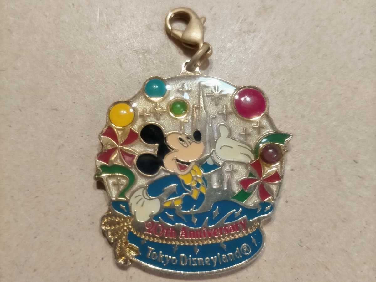  free shipping Tokyo Disney Land 20 anniversary pin badge + charm 20th Anniversary li member The Dream gift ob Dream s Mickey 