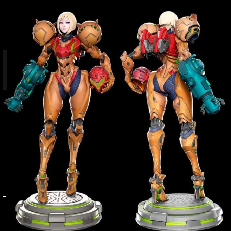 ☆ビッグ ガレキ☆ 1/6 サムス アラン メトロイド METROID 33cm ☆ビッグ ガレキ☆ 1/6 サムス アラン メトロイド METROID 33cm