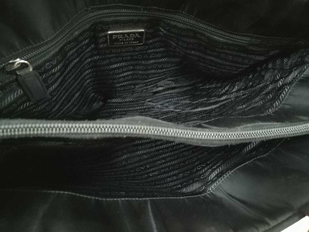 PRADA プラダ ハンドバッグ ブラック 三角ロゴ ビジネスバッグ 黒