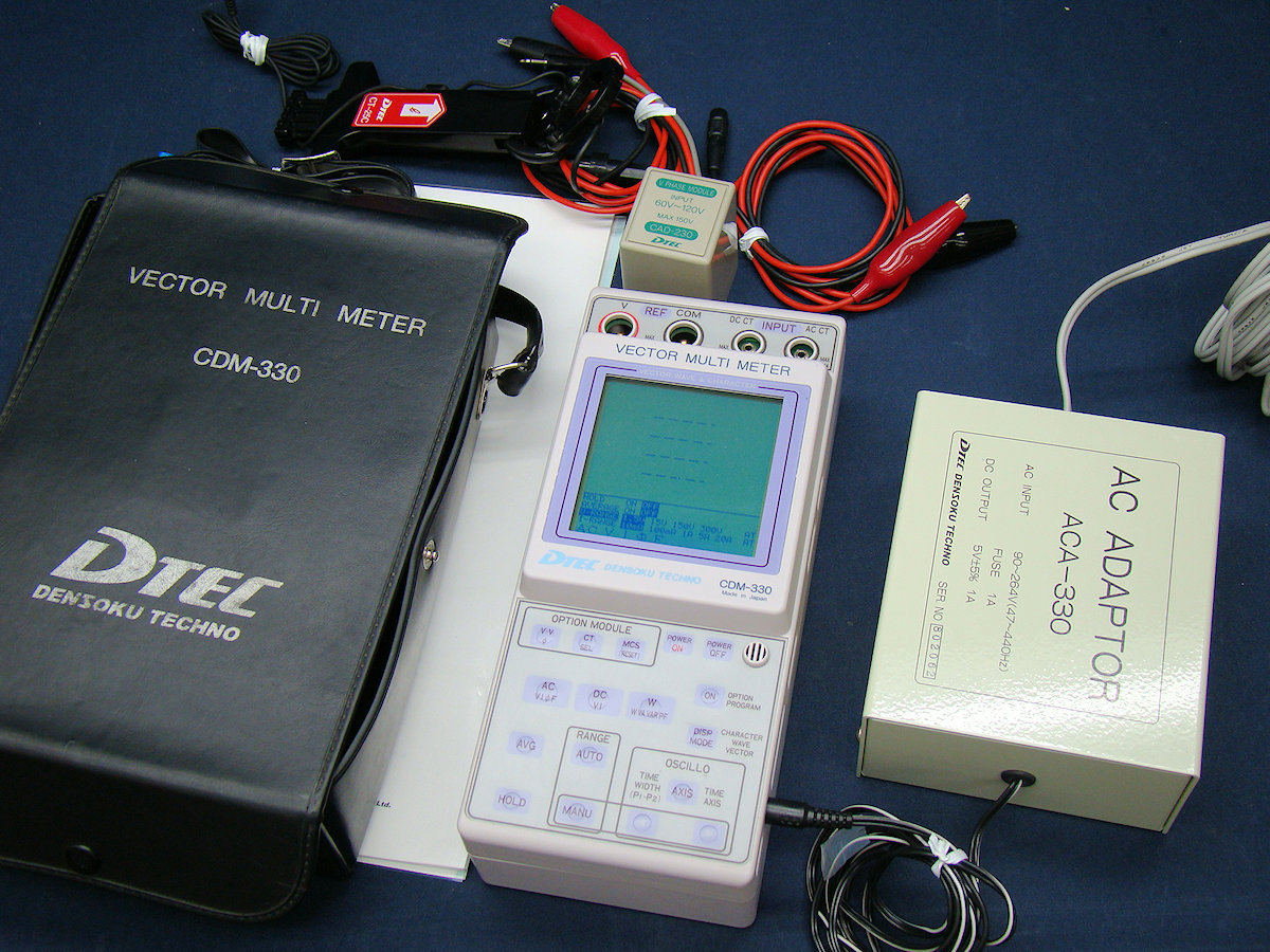 DTEC デンソクテクノ CDM-330 ベクトルマルチメータ 難あり DTEC デンソクテクノ CDM-330 ベクトルマルチメータ 難あり