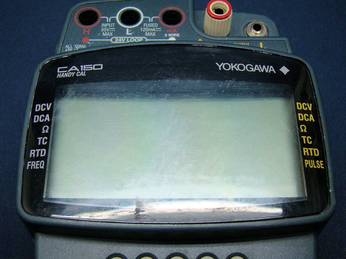 YOKOGAWA ハンディキャリブレータ CA150 出荷時に YOKOGAWA ハンディキャリブレータ CA150 出荷時に