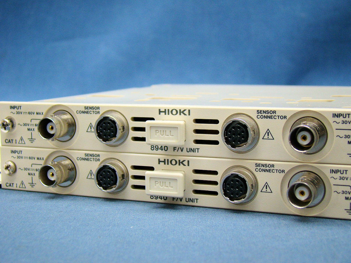 HIOKI 日置 8940 F/Vユニット パルス入力 電流測定両用アンプ 2台セット 中古_画像2