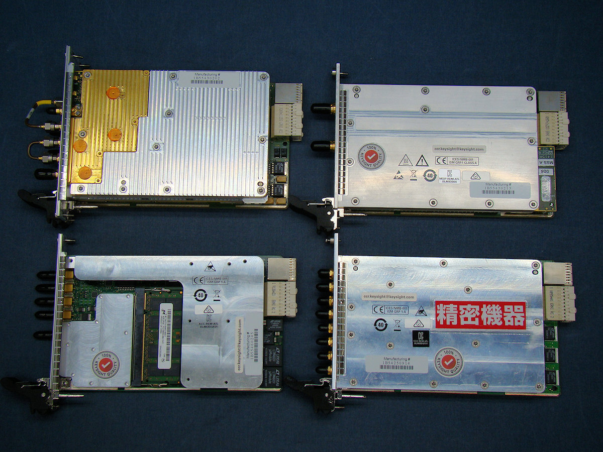 KEYSIGHT キーサイト M9393A-F14/B04/M01/UNZ/300 PXIeベクトルシグナルアナライザ 14GHz M9300A M9214A M9308A M9365A 中古_画像3